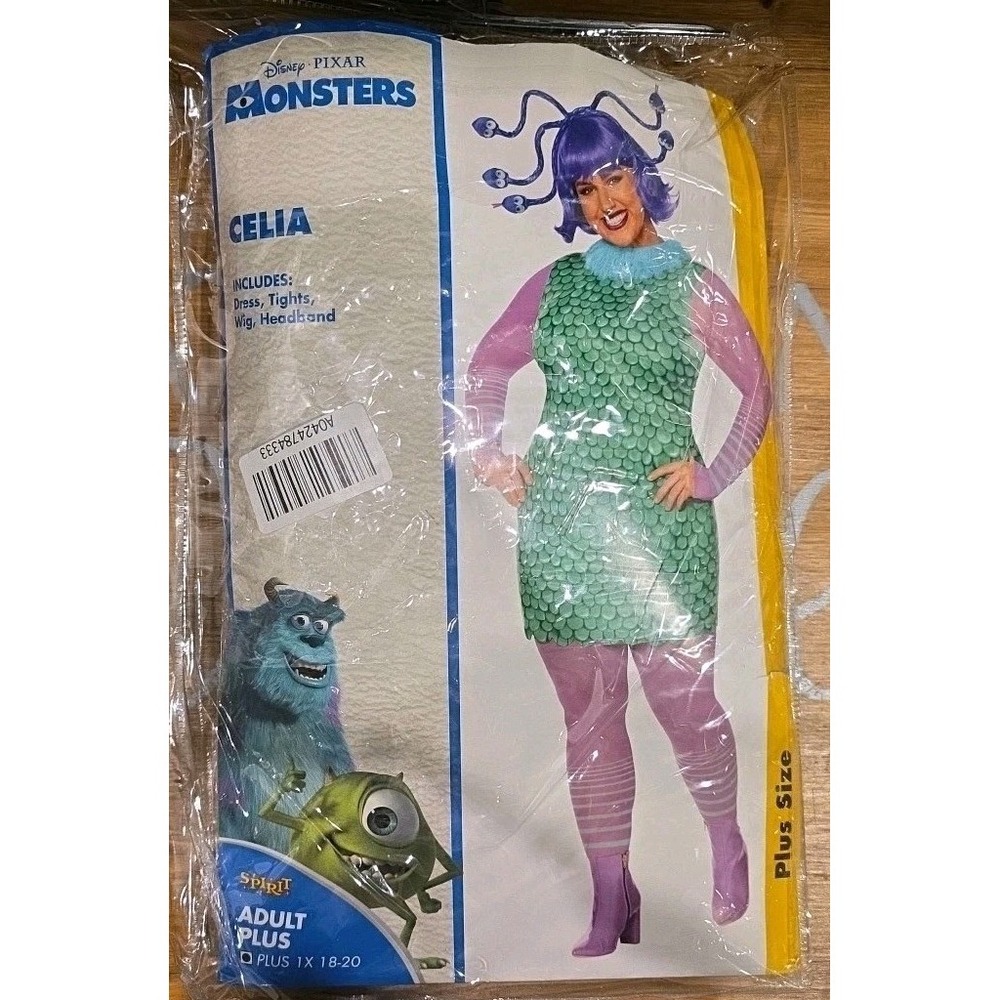 Spirit Halloween‎ Adult Celia Costume Monsters Inc. Womens Plus Size 1X Cosplay